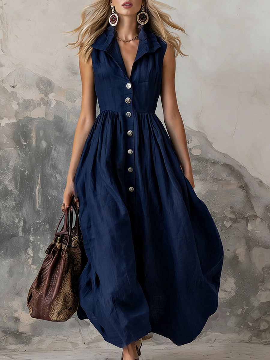Chic Dress in cotton, Affordable Luxury