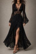 Boho Maxi Dress in lace, Premium Look