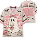 Chaotic Club Spooky Season Ghost Coffee Halloween Mesh Jersey