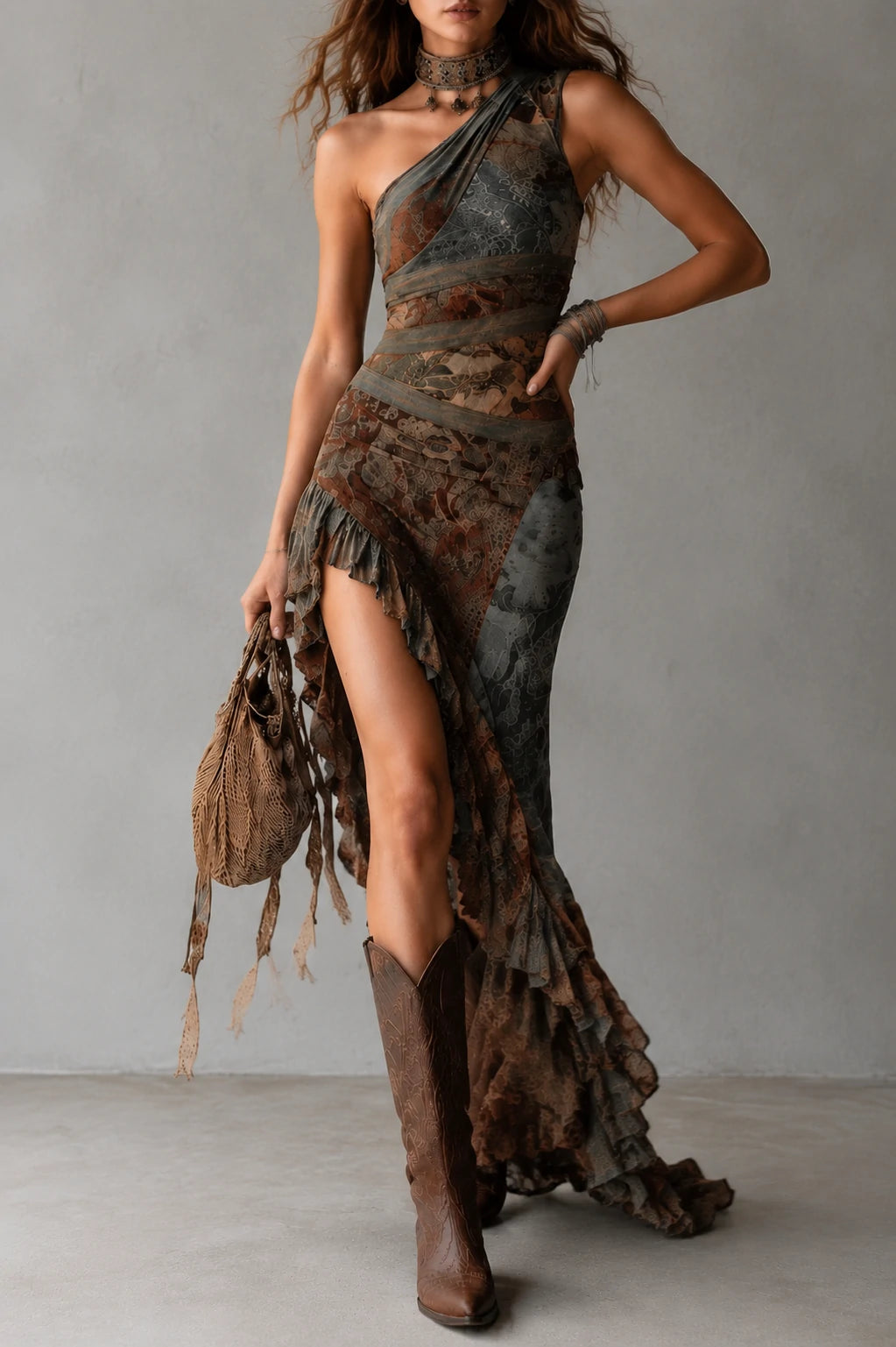 Retro Maxi Dress in premium, Best Value