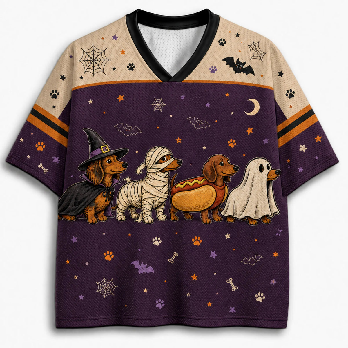 Chaotic Club Spooky Squad Halloween Dachshund Costume Mesh Jersey