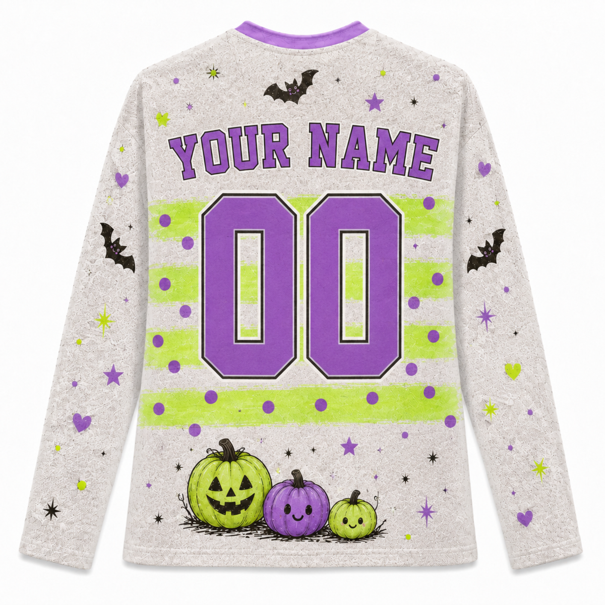 Chaotic Club Spooky Ghost Can Halloween Long Sleeve Jersey