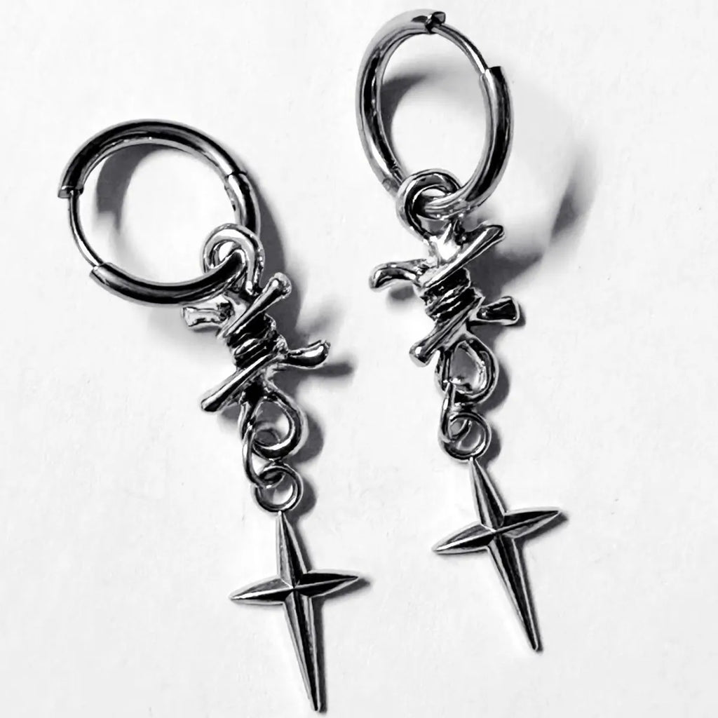 Cross Star Earrings