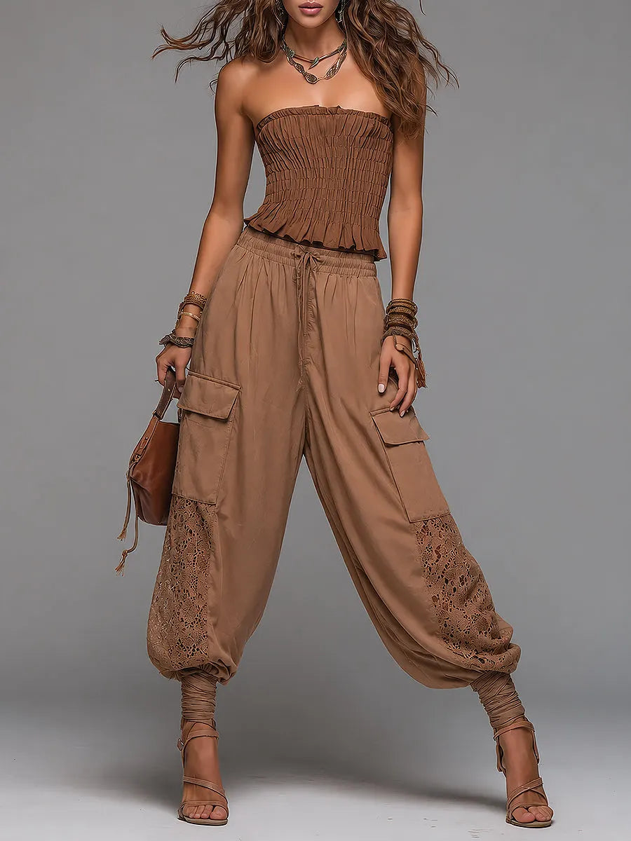 Boho Pants in lace, Unbeatable Price