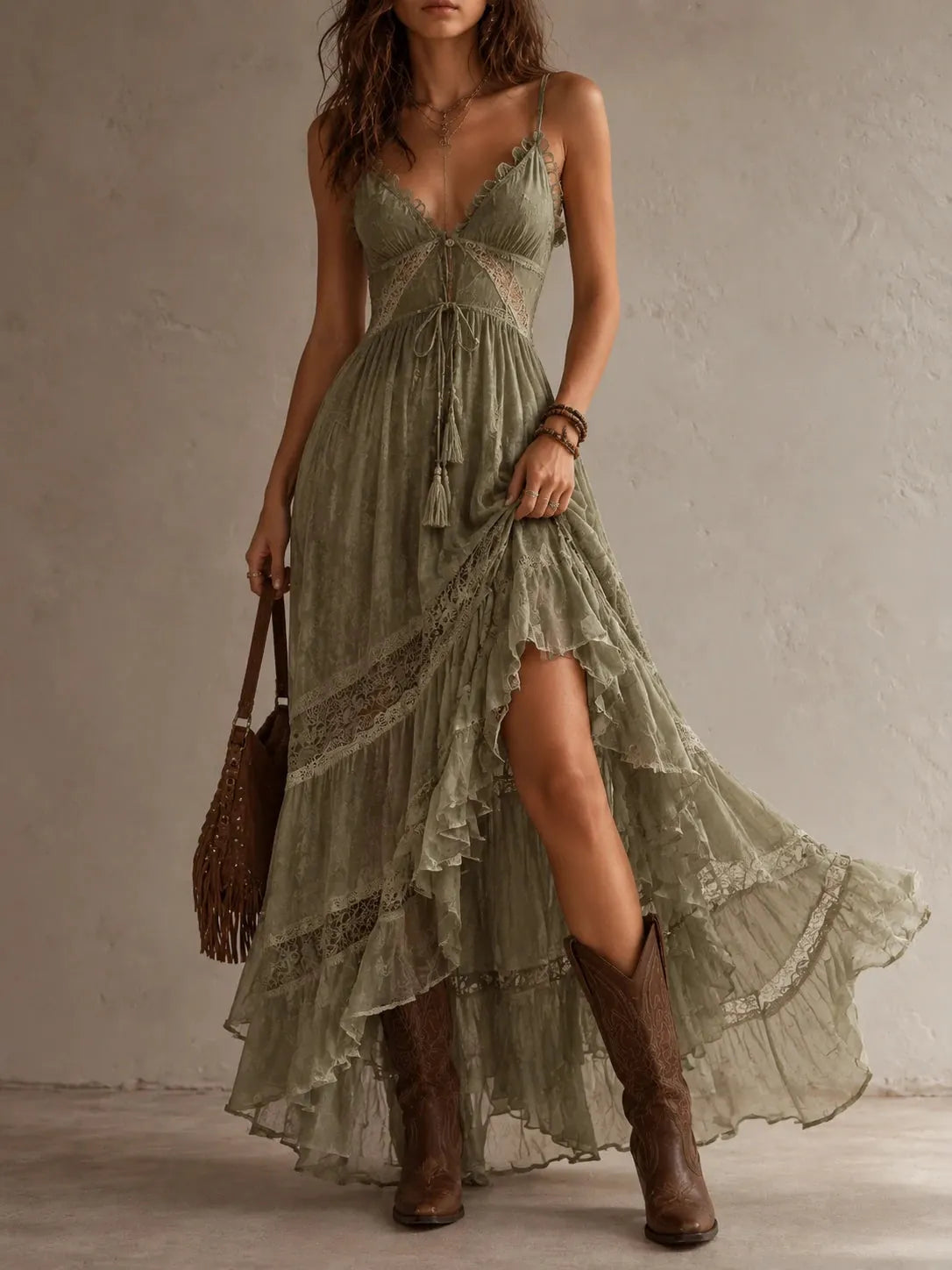 Chic Maxi Dress in lace, Smart Price