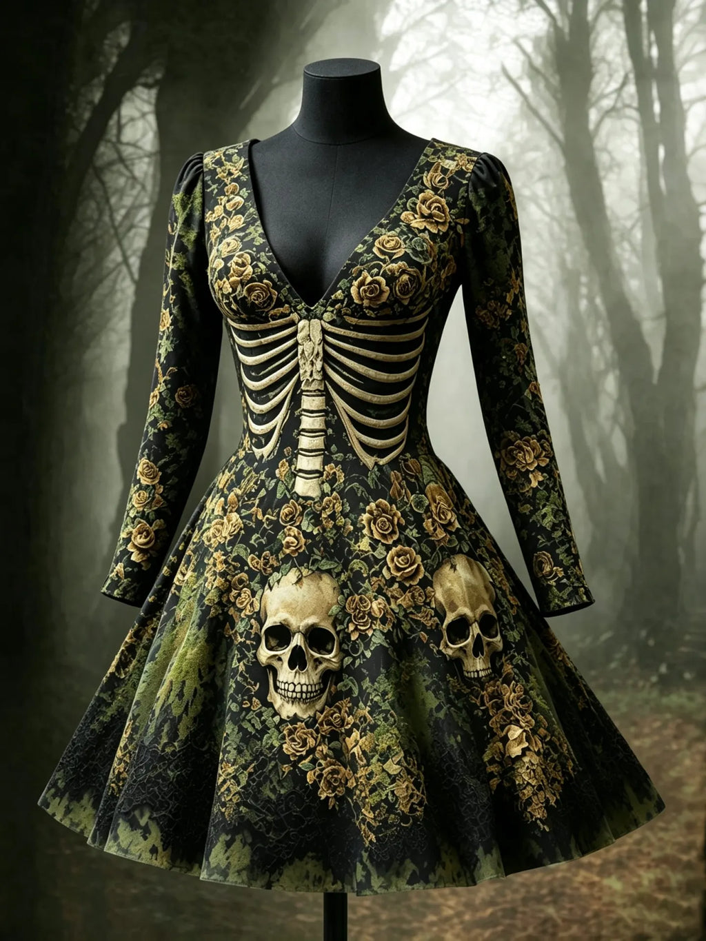 Hauntingly Beautiful Midi Dress – Party Ready