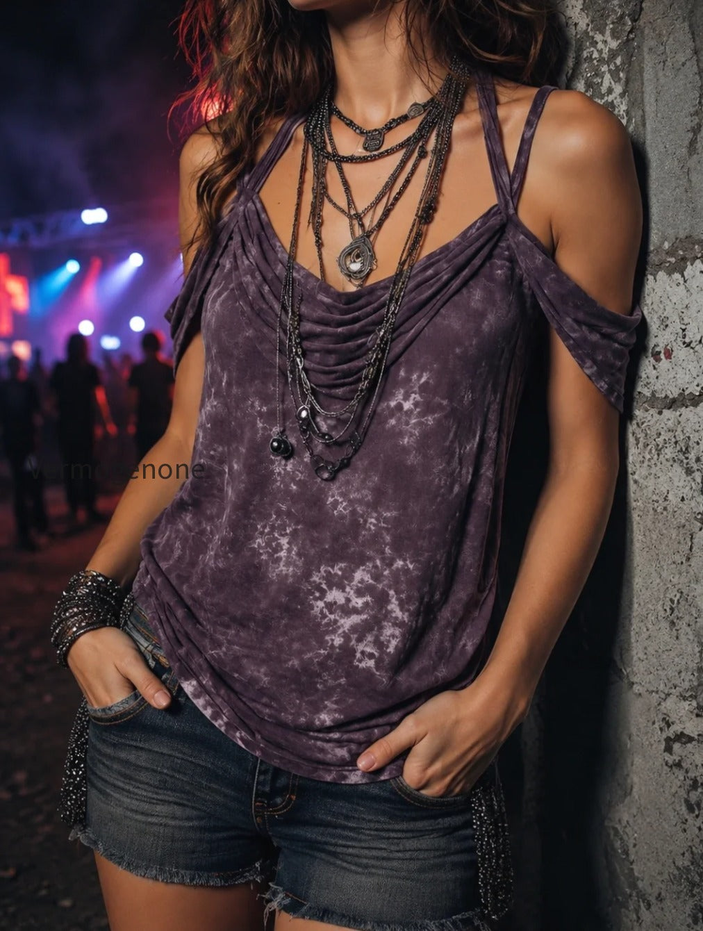retro-bohemian-tie-dye-print-shoulder-strap-top