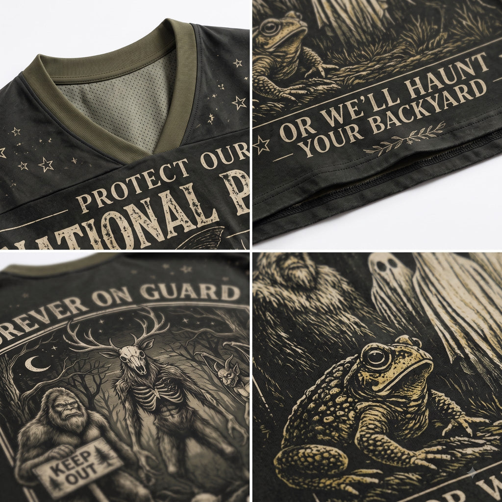 Chaotic Club Protect Our National Parks Cryptids Ghost Owl Mesh Jersey