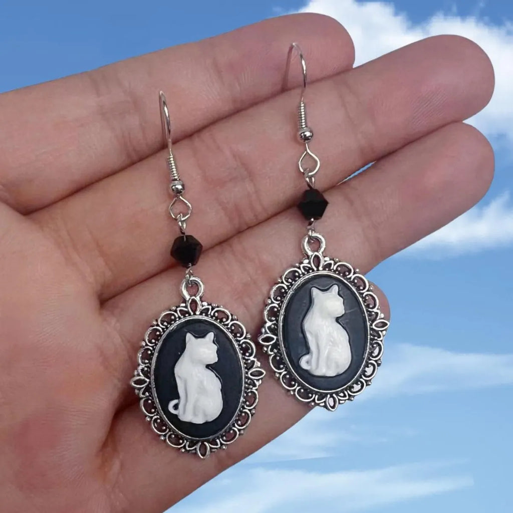 Black Cat Earrings