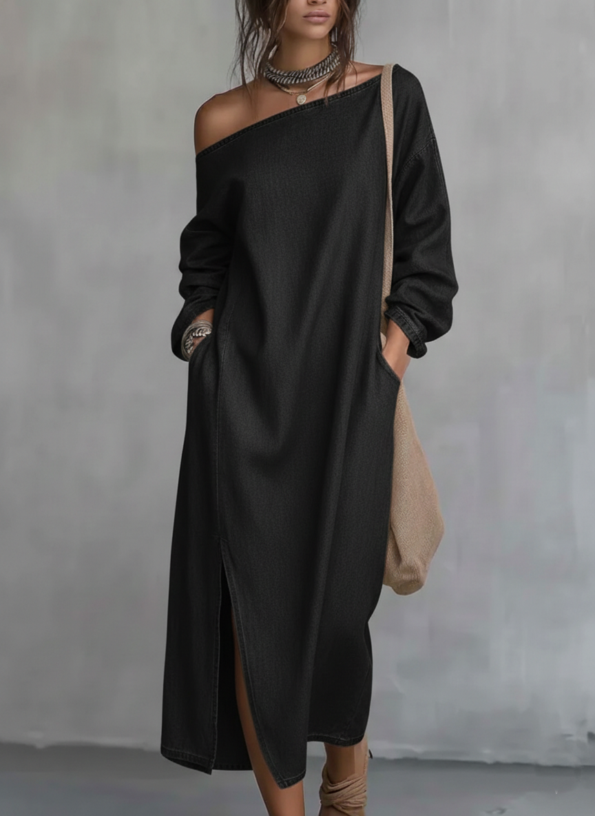 Chic Dress in denim, Best Value