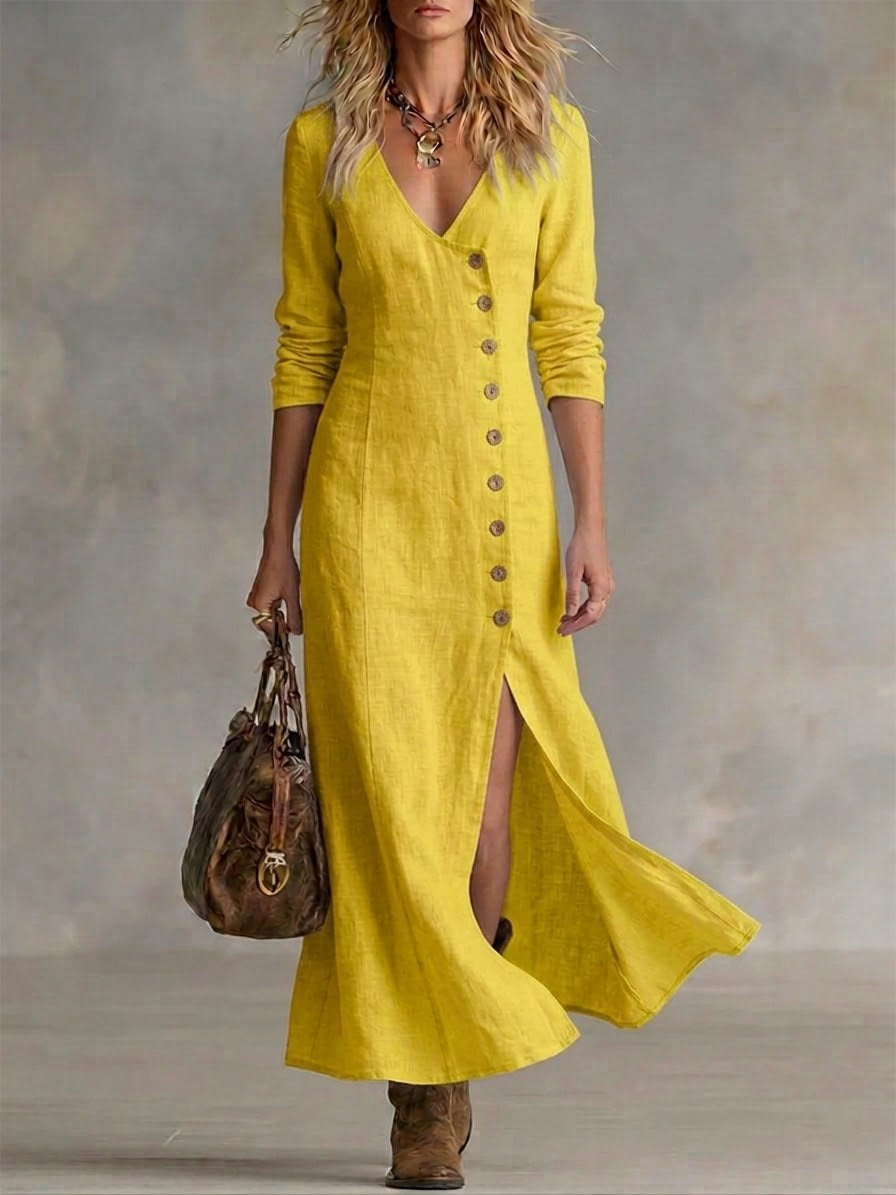 Dress with linen – Designer Aesthetic