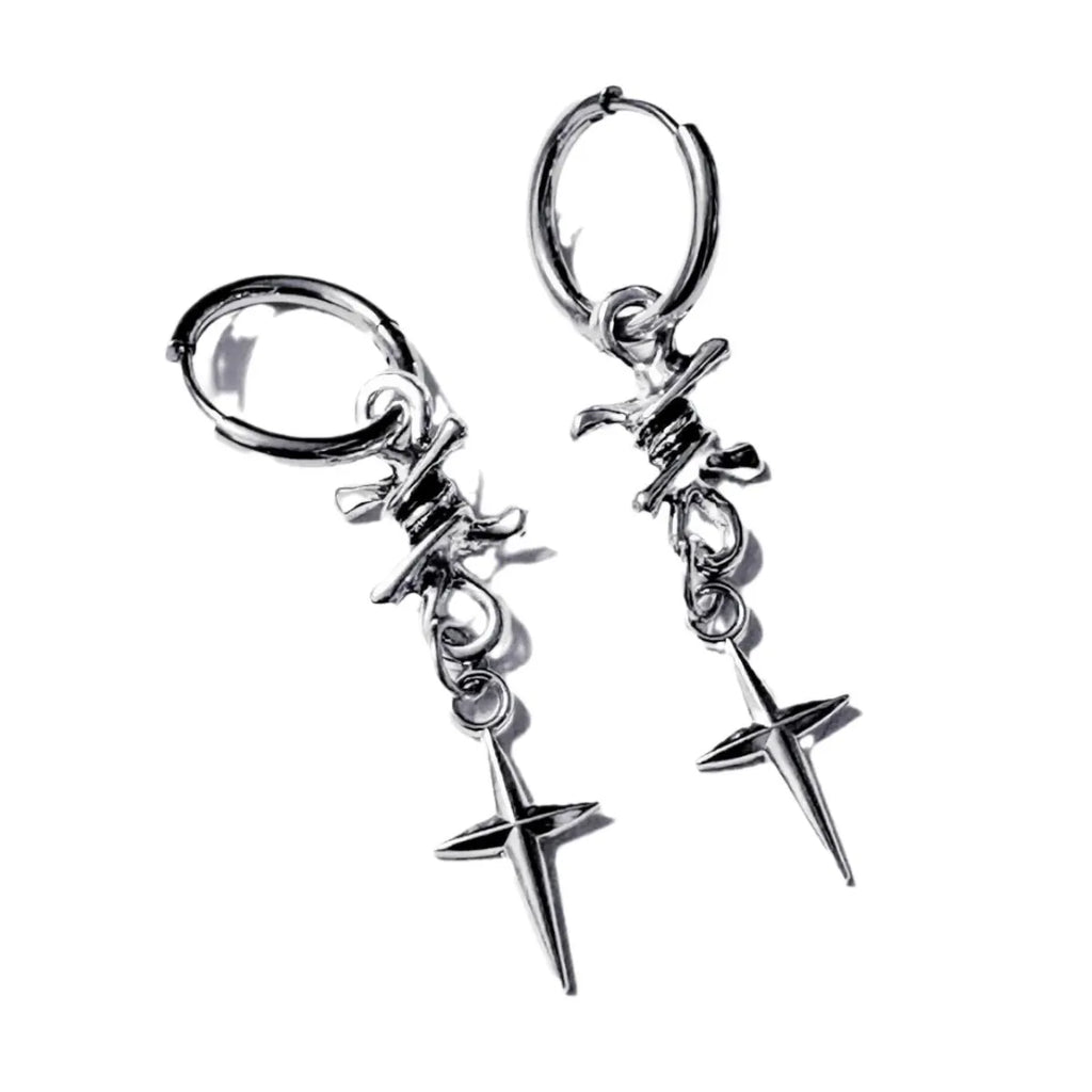 Cross Star Earrings