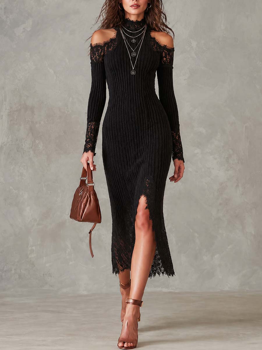 Midi Dress with lace – Unbeatable Price