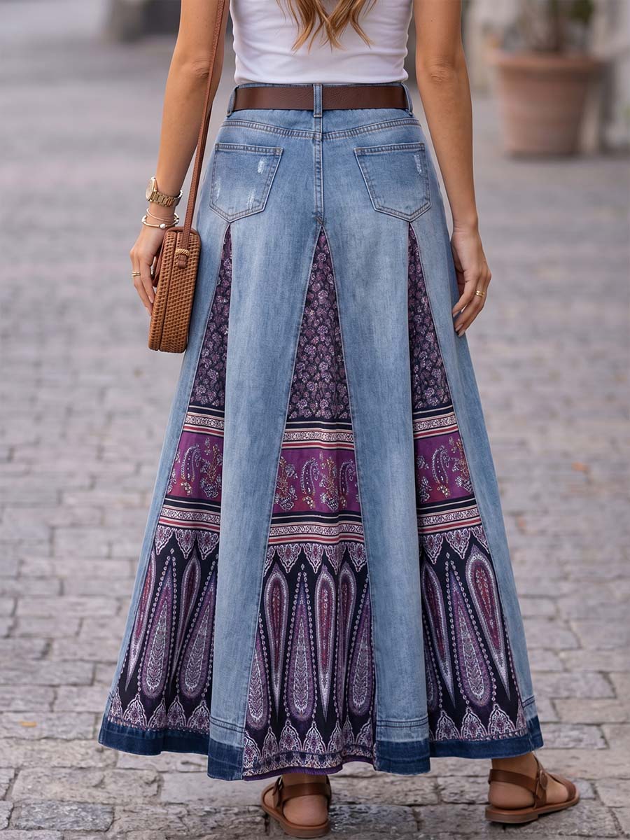 Chic Skirt in denim, Premium Look