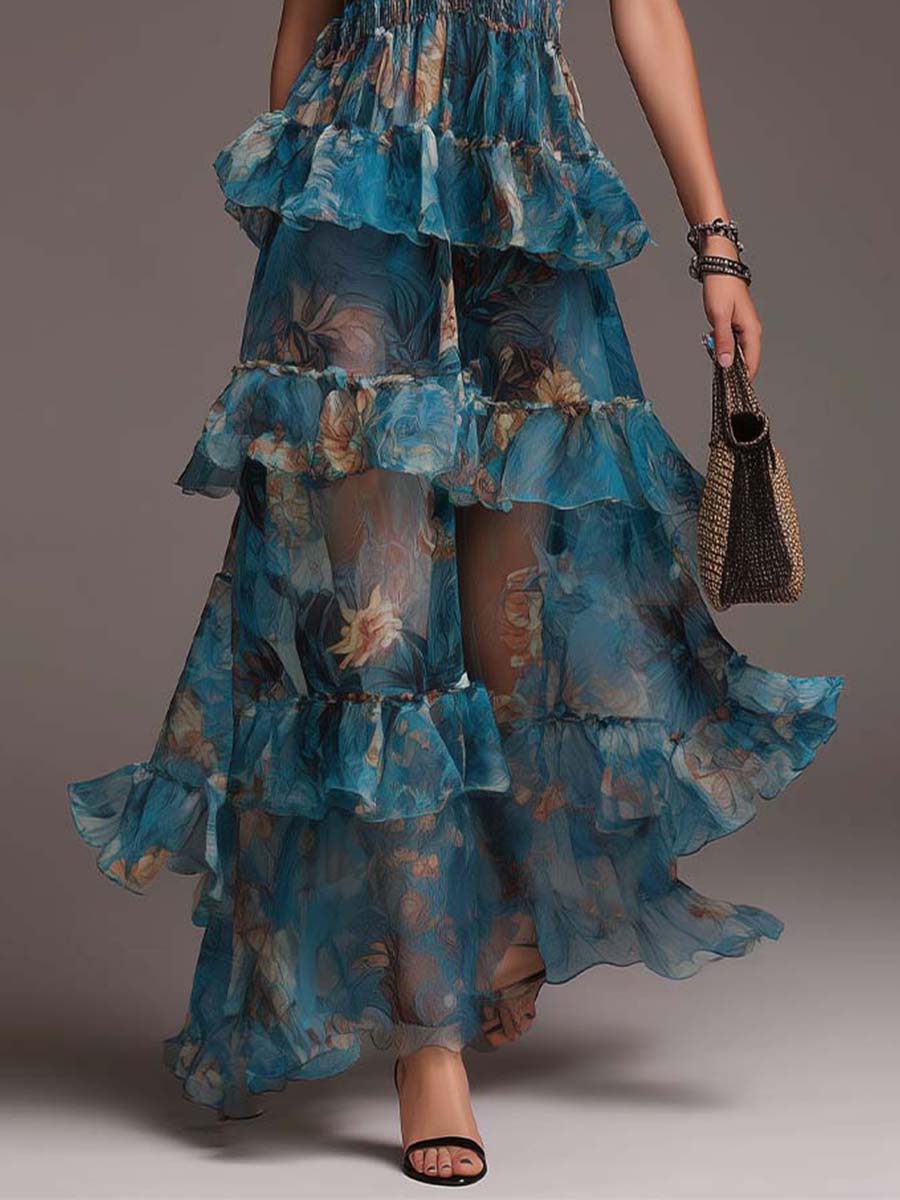Bohemian Maxi Dress in chiffon, Best Value