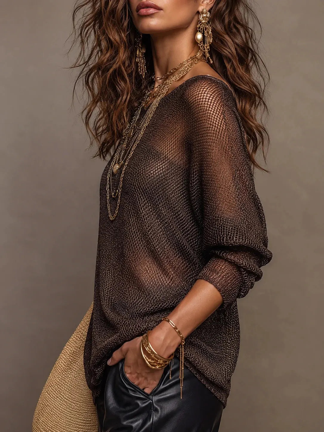 Bohemian Top in premium, Premium Look