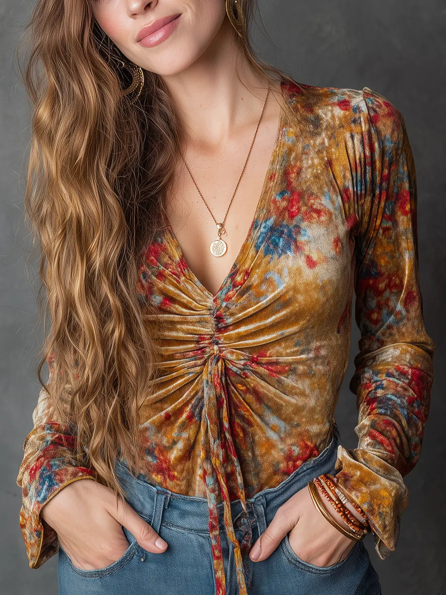 Vintage Blouse in soft, Designer Aesthetic