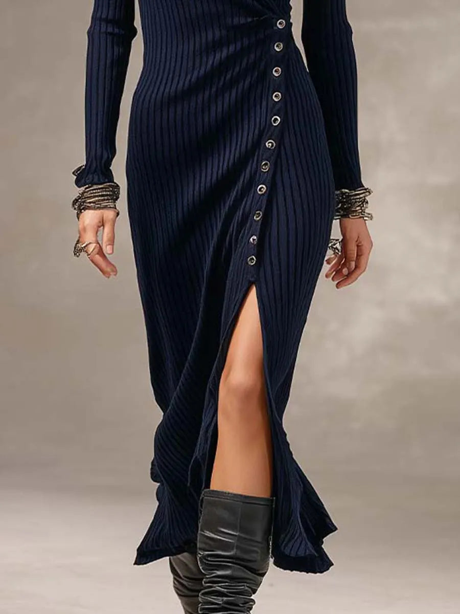 Midi Dress That Flatters – Vintage & soft knit