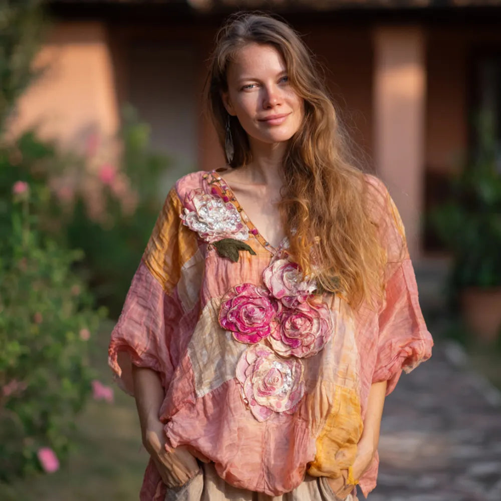 Bohemian Shirt in soft, Designer Aesthetic