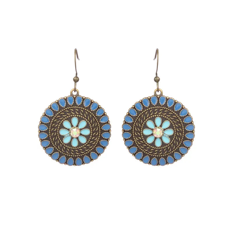 Women's Bohemian Exotic Water Drop Flower Earrings