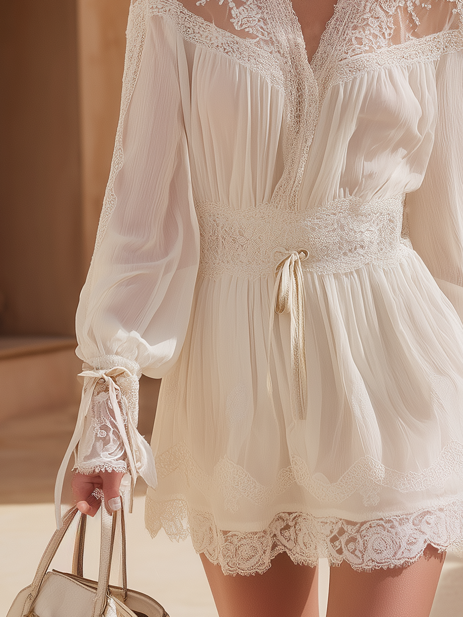 Chic Mini Dress in chiffon, Best Value