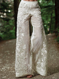 Chic Pants in linen, Designer Aesthetic