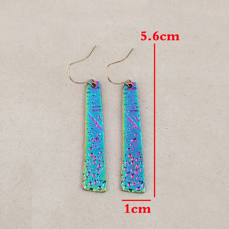 Colored Long Style  Earrings