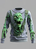 Men's Halloween Horror Zombie 3d Print Sweatshirt