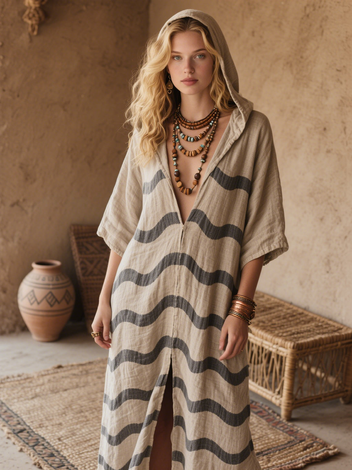 Chic Dress in linen, Affordable Luxury