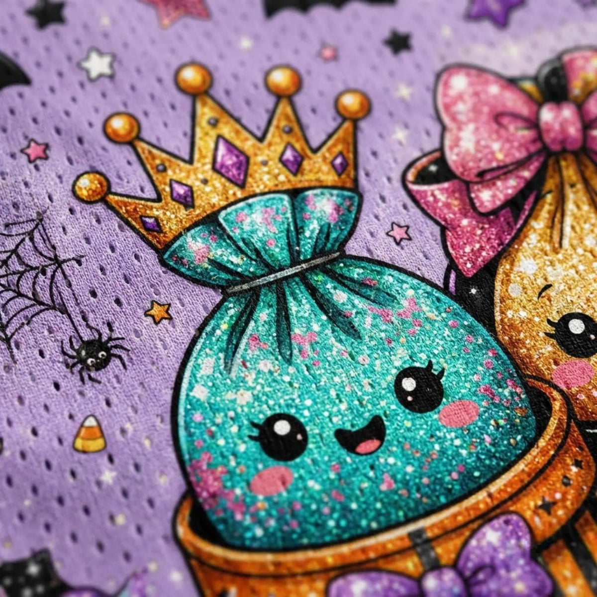 Chaotic Club Cute Kawaii Glitter Candy Treats Halloween Mesh Jersey