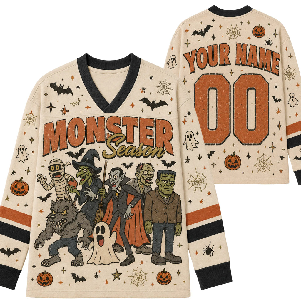 Chaotic Club Custom Monster Season Halloween Long Sleeve Jersey