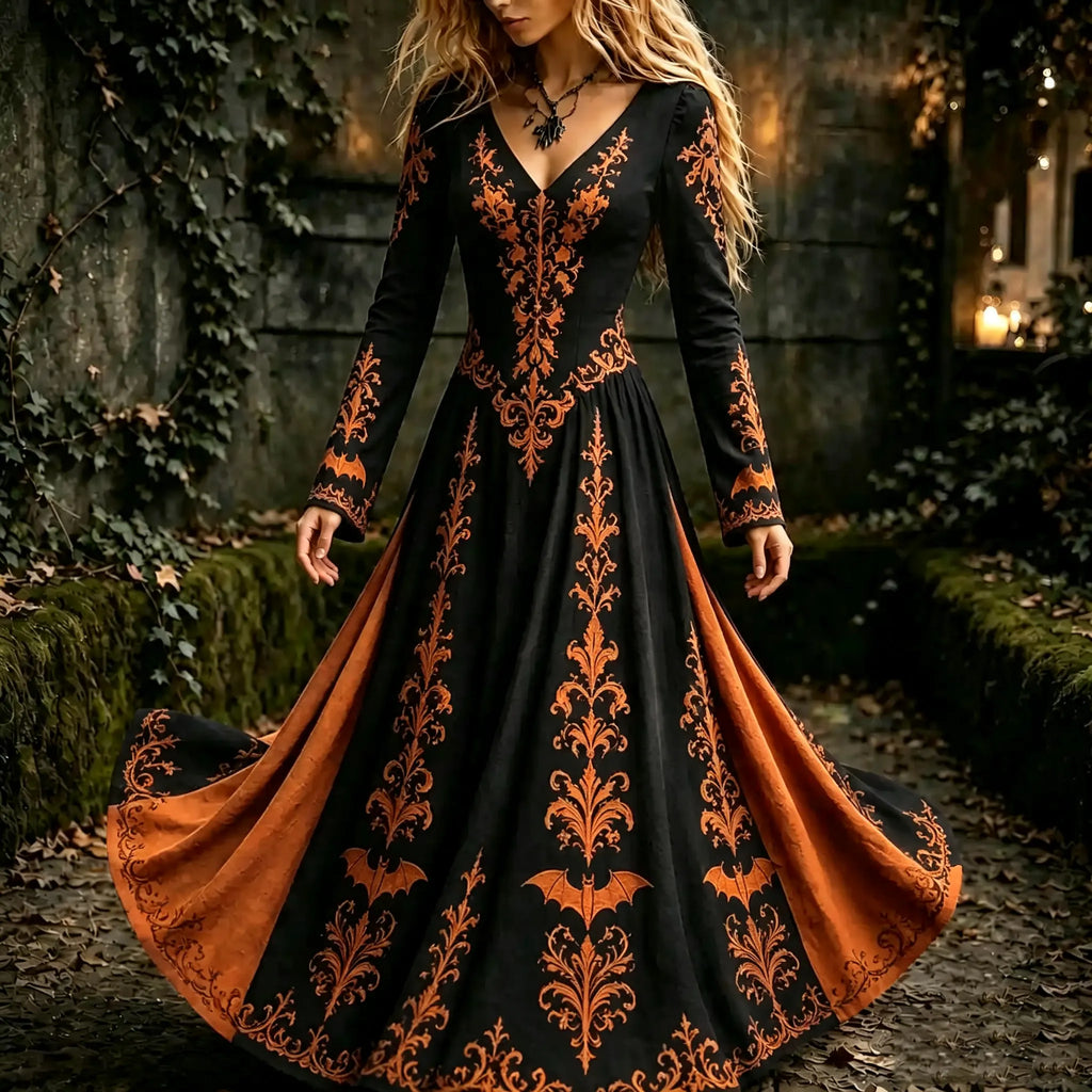 Gothic Maxi Dress – Halloween Trend