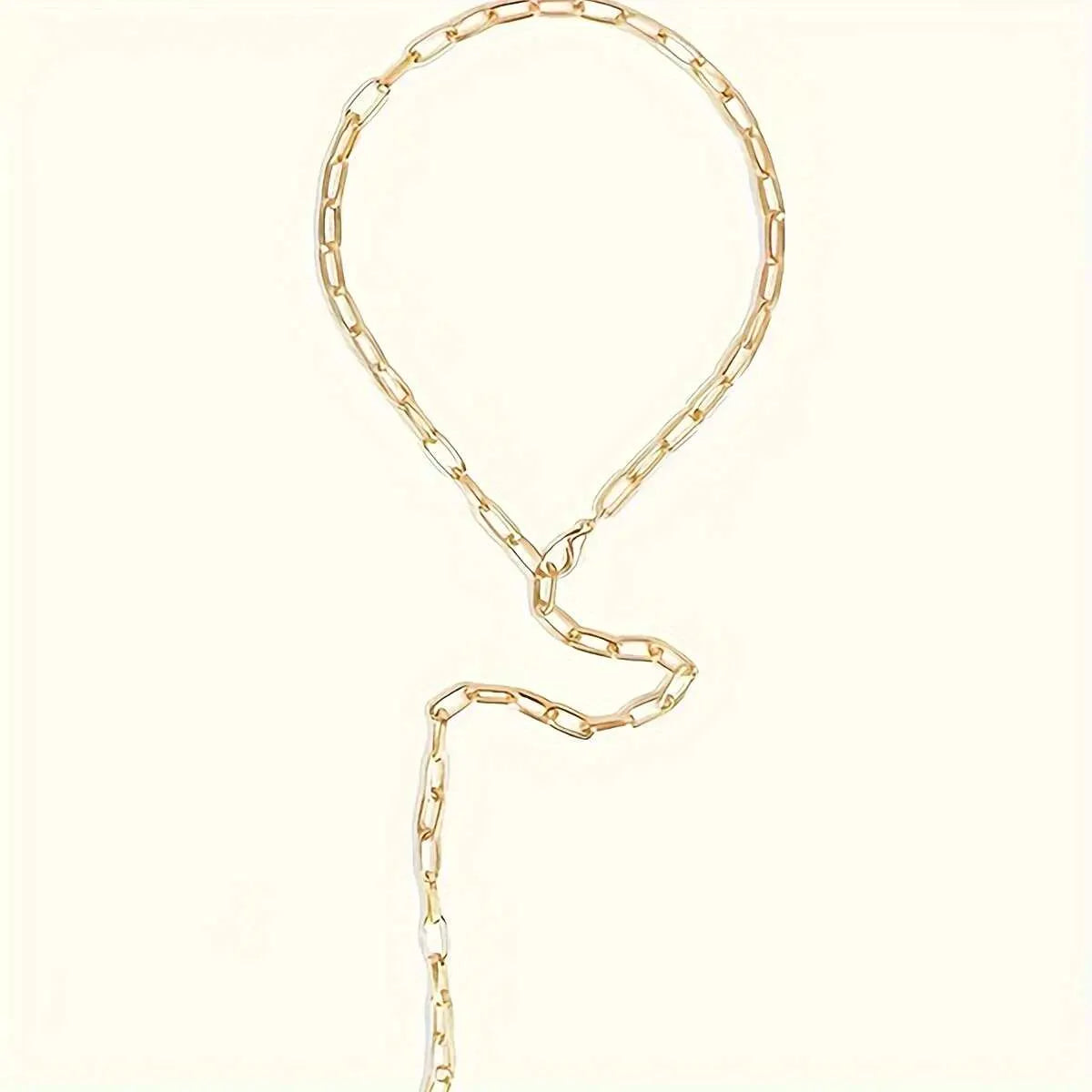 Ladies' Metal Splicing Body Chain Elegant and Personalized Accessory