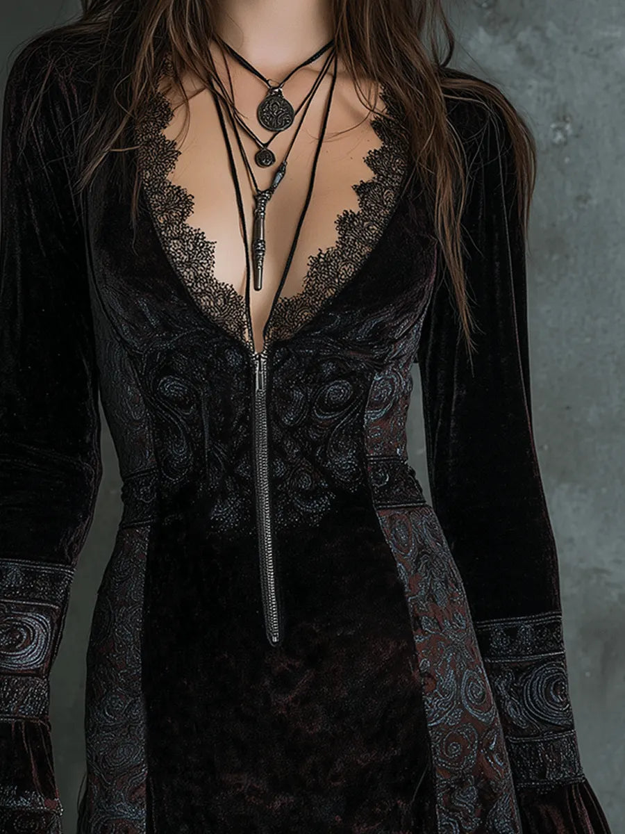 Mini Dress That Flatters – Bohemian & velvet