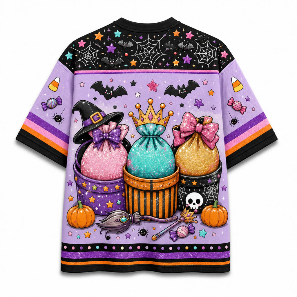 Chaotic Club Cute Kawaii Glitter Candy Treats Halloween Mesh Jersey