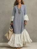 Retro Maxi Dress in linen, Best Value