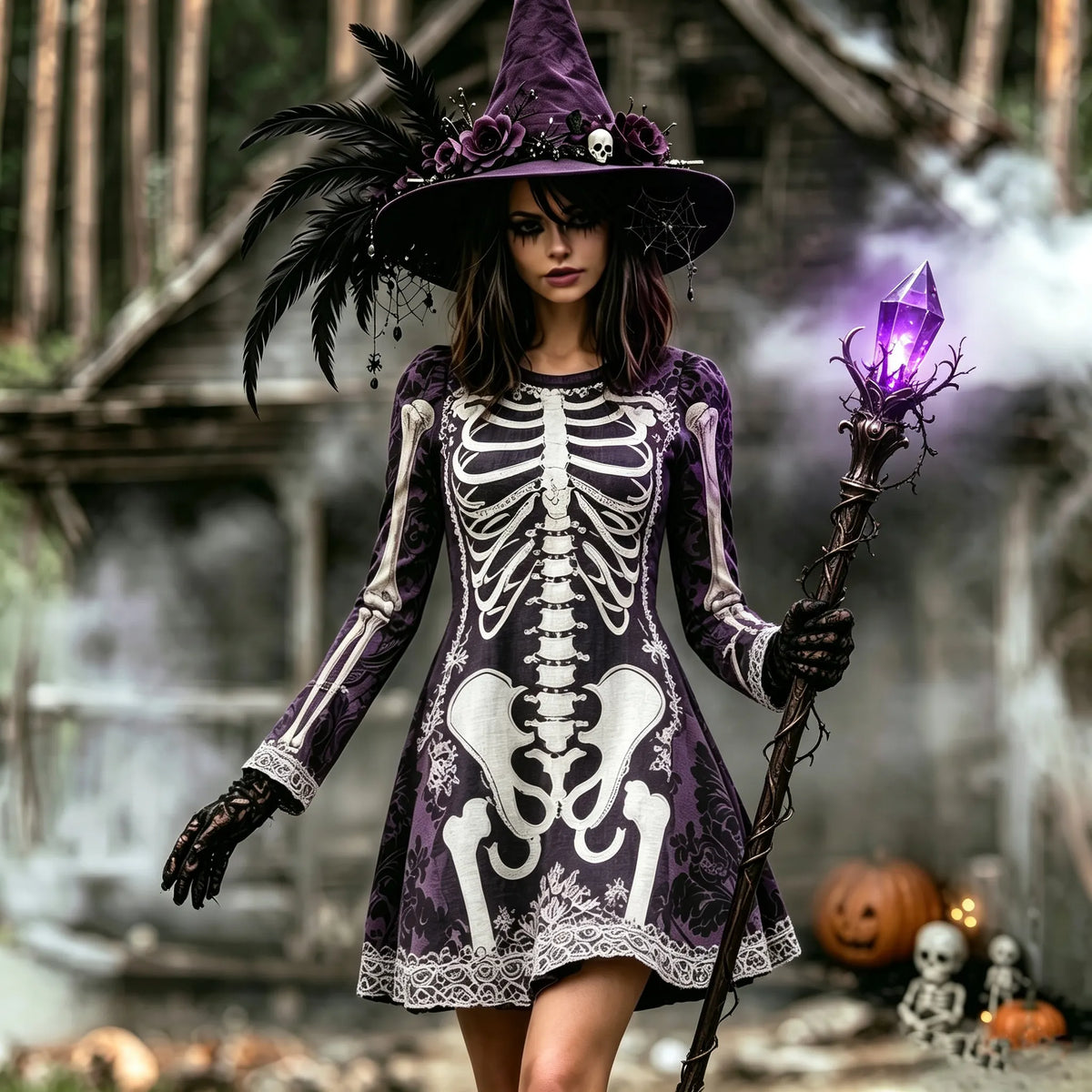 Gothic Mini Dress – Halloween Trend