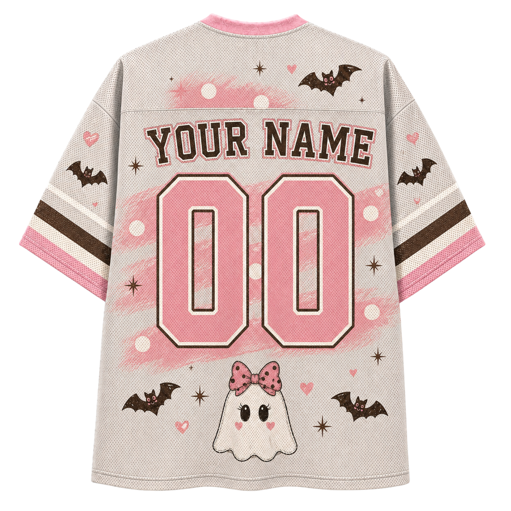 Chaotic Club Spooky Season Ghost Coffee Halloween Mesh Jersey