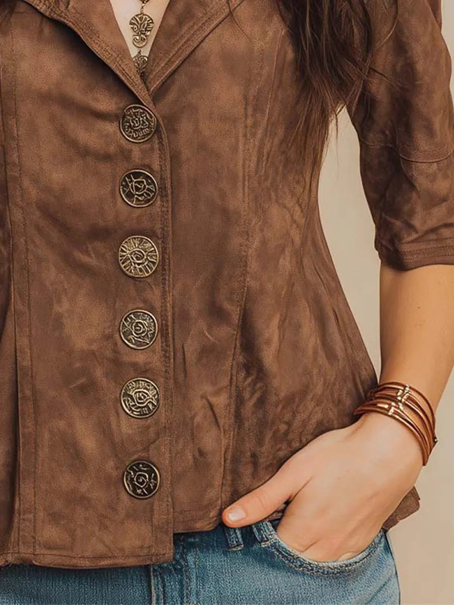 Shirt That Flatters – Vintage & suede