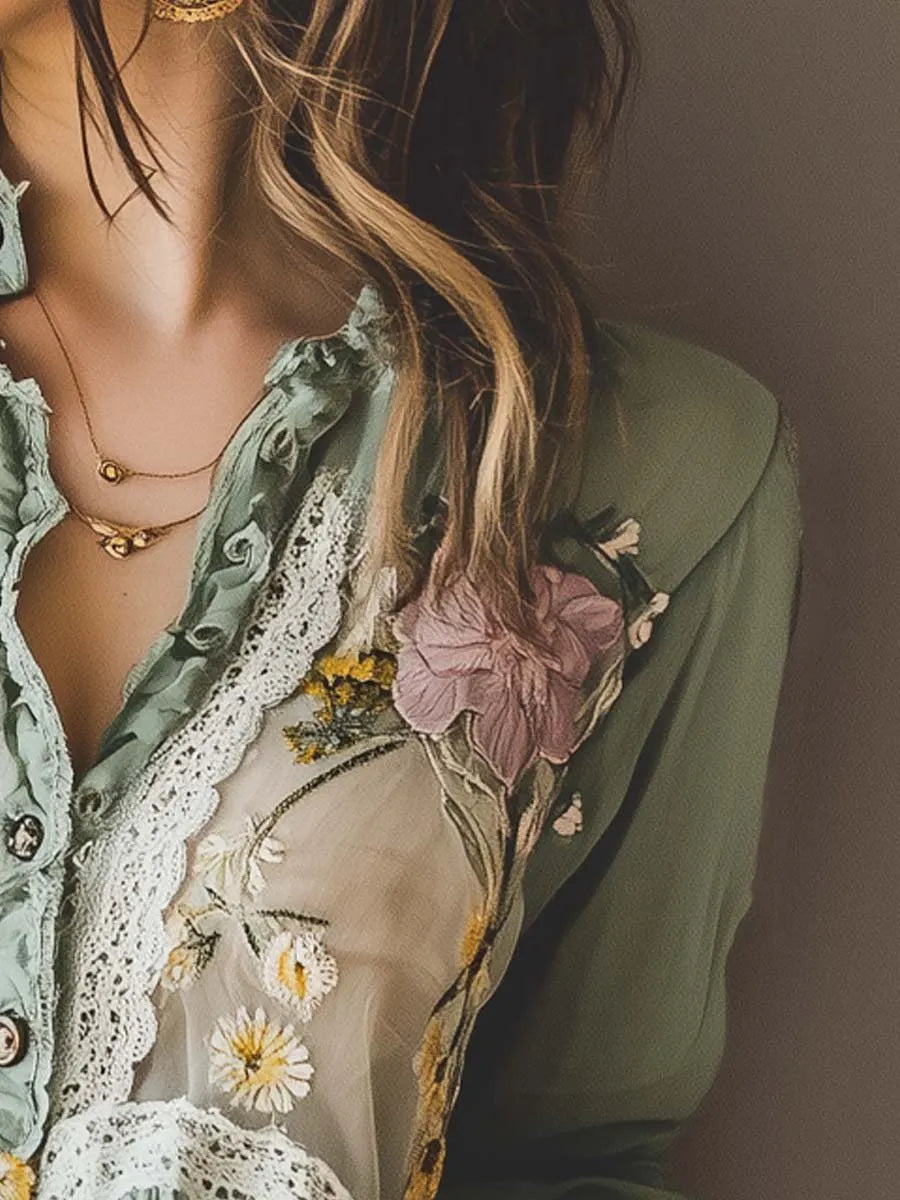 Shirt That Flatters – Vintage & lace