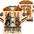 Chaotic Club Funny Raccoon Spooky Feral Garbage Crew Mesh Jersey