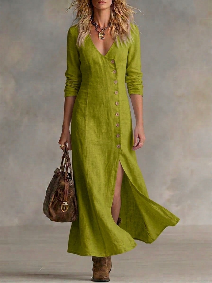 Dress with linen – Designer Aesthetic