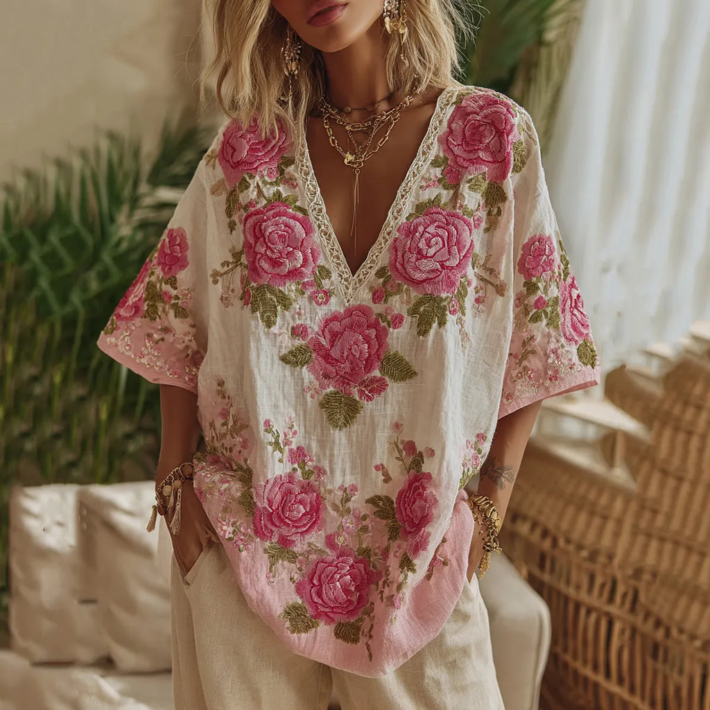 Vintage Shirt in linen, Premium Look