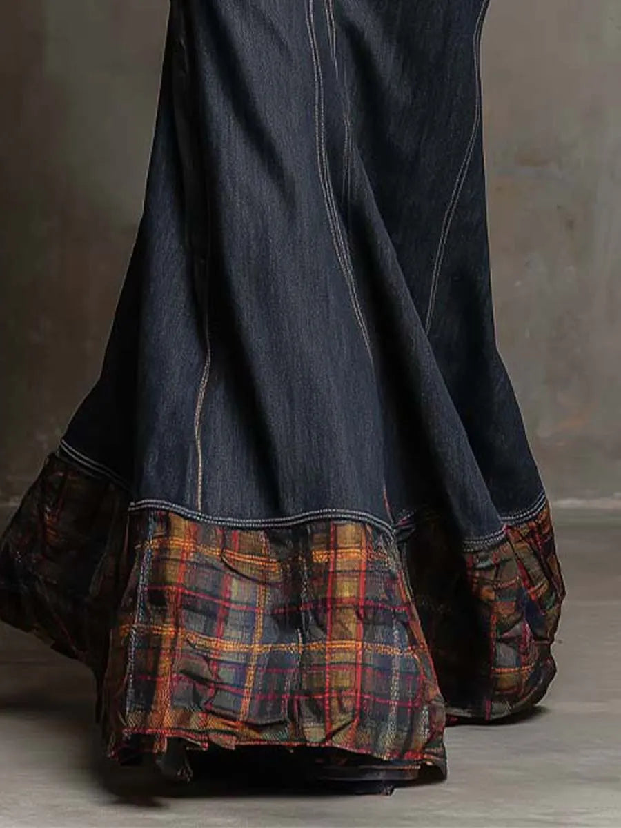 Chic Maxi Dress in denim, Affordable Luxury