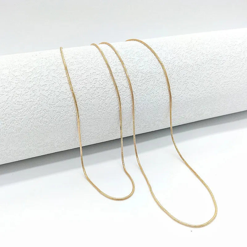 Simple Snake Bone Chain Choker Tassel Necklace As A Gift For Mother And Girlfriend