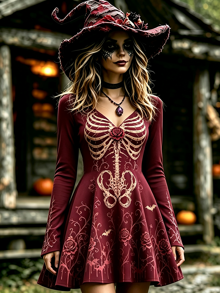 Wickedly Chic Mini Dress – Spooky Pick