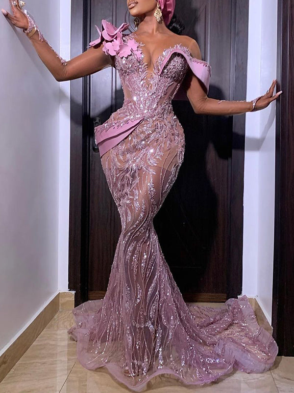 Asoebi Elegant Plus Size Gown-30