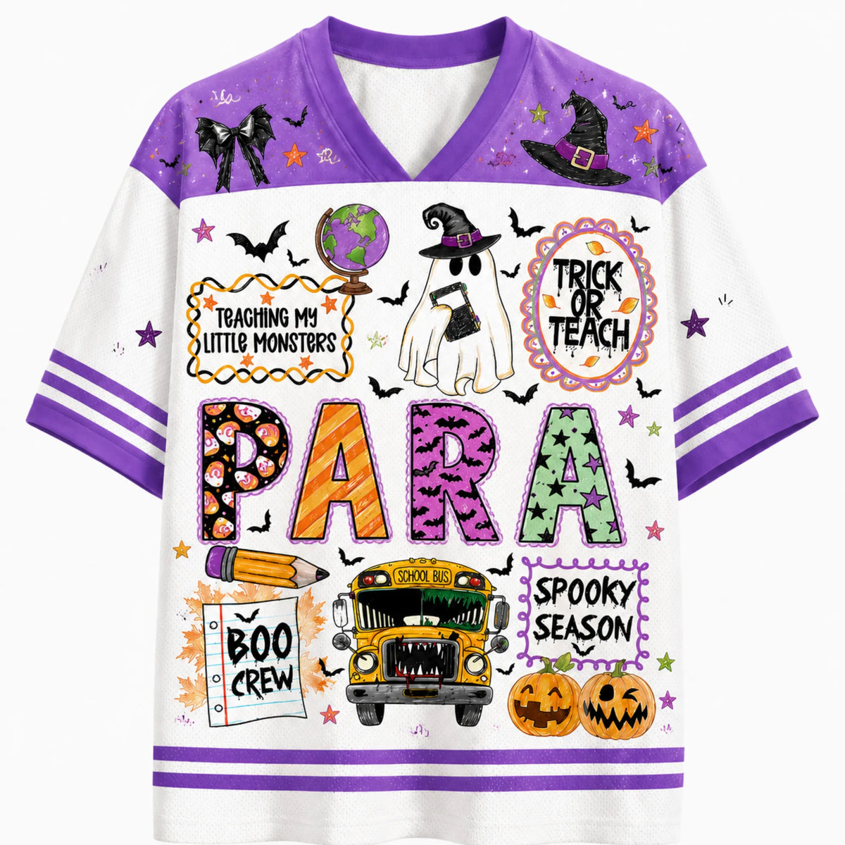 Chaotic Club School Staff Halloween Spooky Season Mesh Jersey