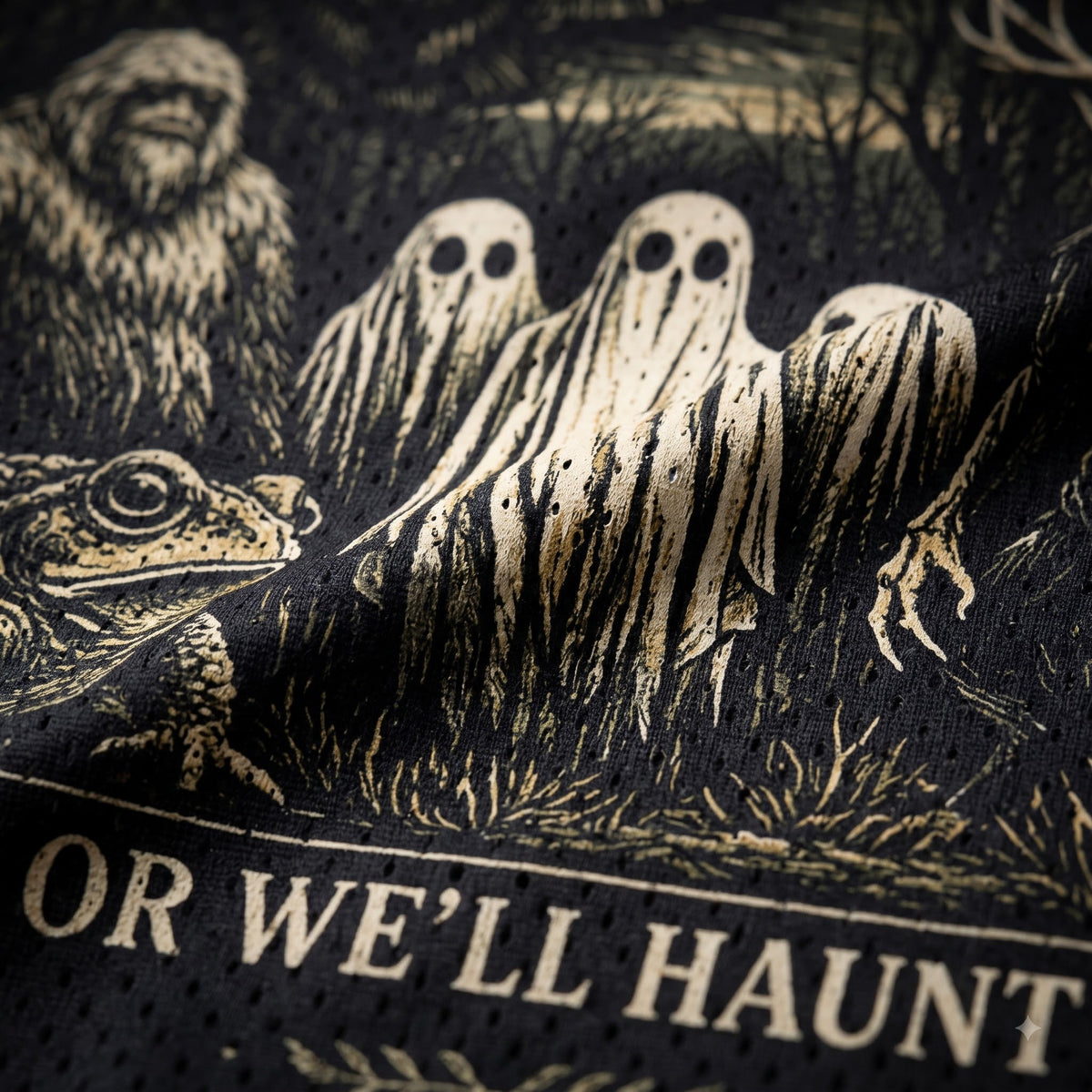 Chaotic Club Protect Our National Parks Cryptids Ghost Owl Mesh Jersey