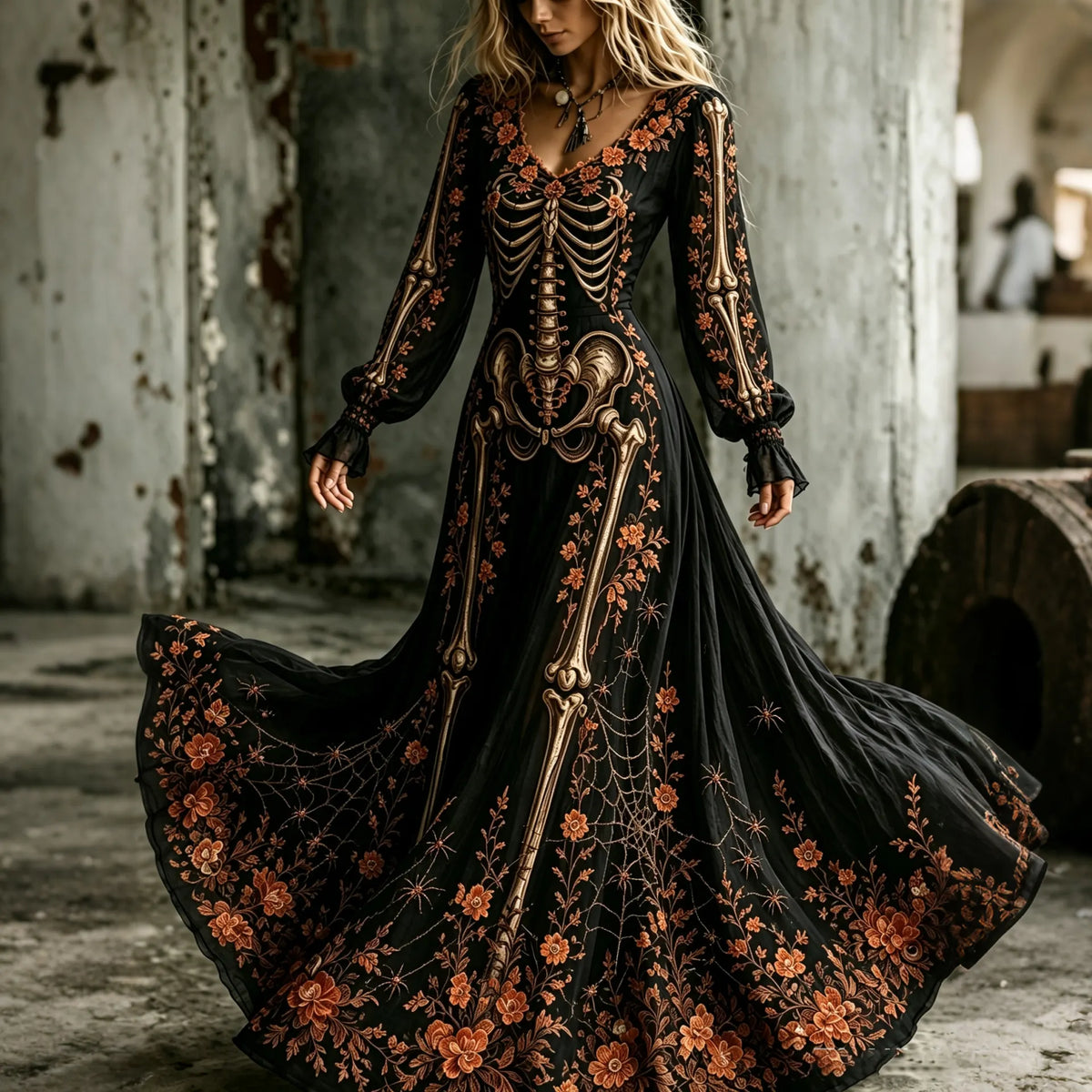 Hauntingly Beautiful Maxi Dress – Party Ready